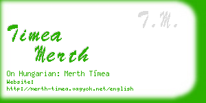 timea merth business card